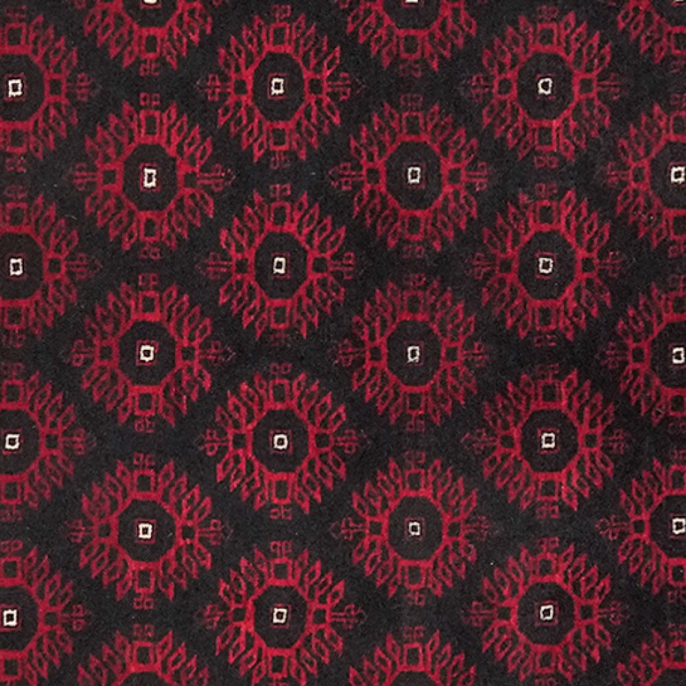 Belutch — Hand-knotted, 118x221 cm, Black, 100% Virgin Wool | View 4