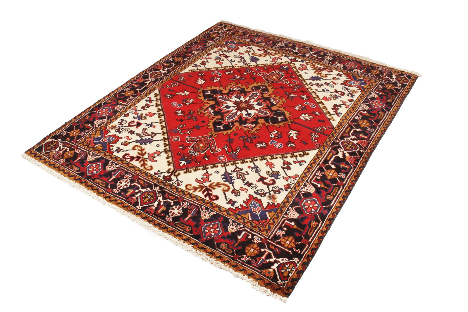 Mehrewan — Hand-knotted, 153x183 cm, Red, 100% Virgin Wool | View 4