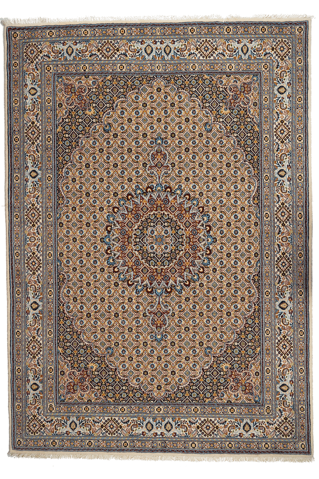Moud Mahi — Hand-knotted, 169x241 cm, Brown, 100% Virgin Wool | Main view