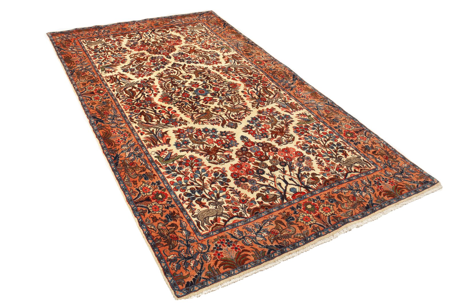 Sarough — Hand-knotted, 125x215 cm, Beige, 100% Virgin Wool | View 5