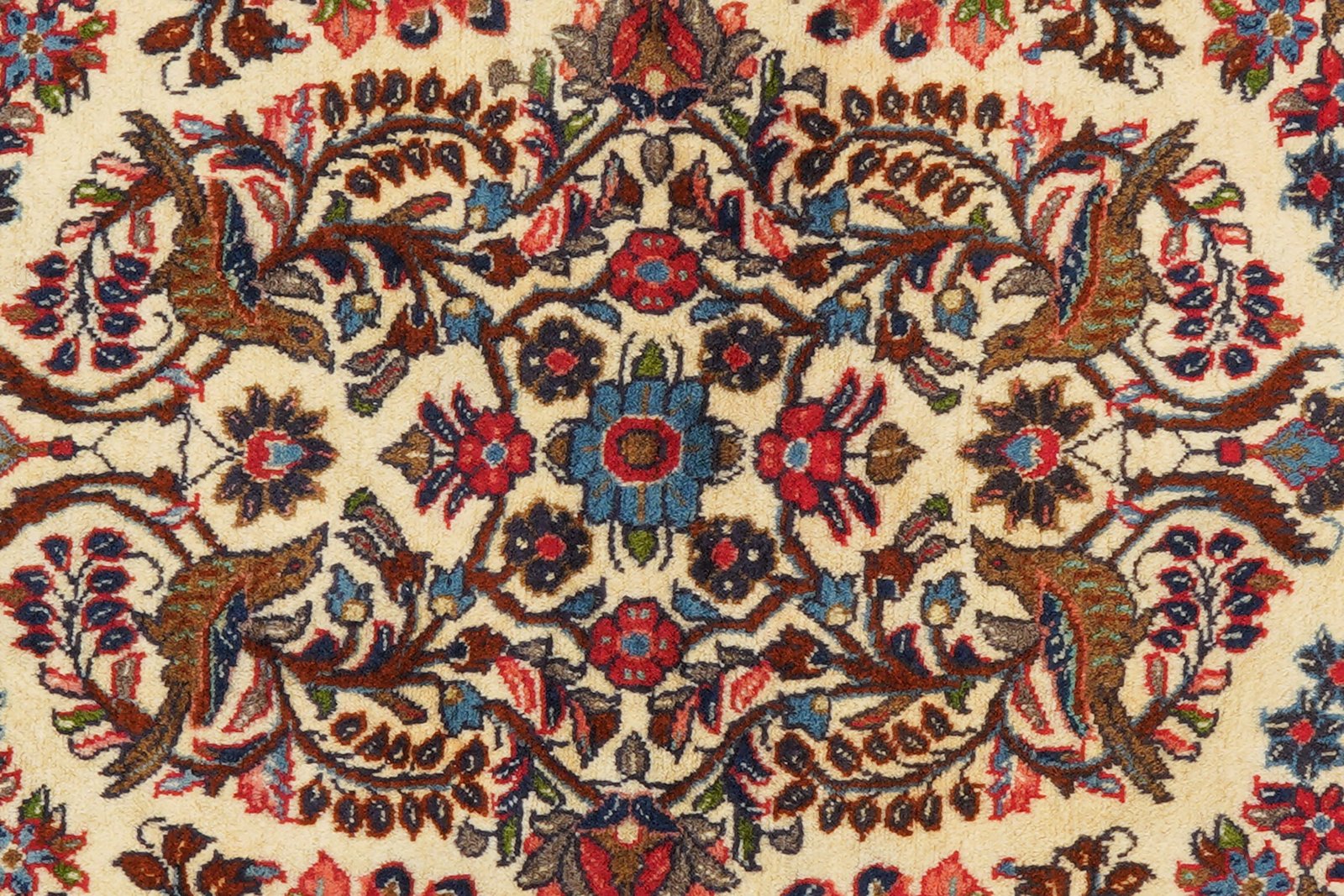 Sarough — Hand-knotted, 125x215 cm, Beige, 100% Virgin Wool | View 8