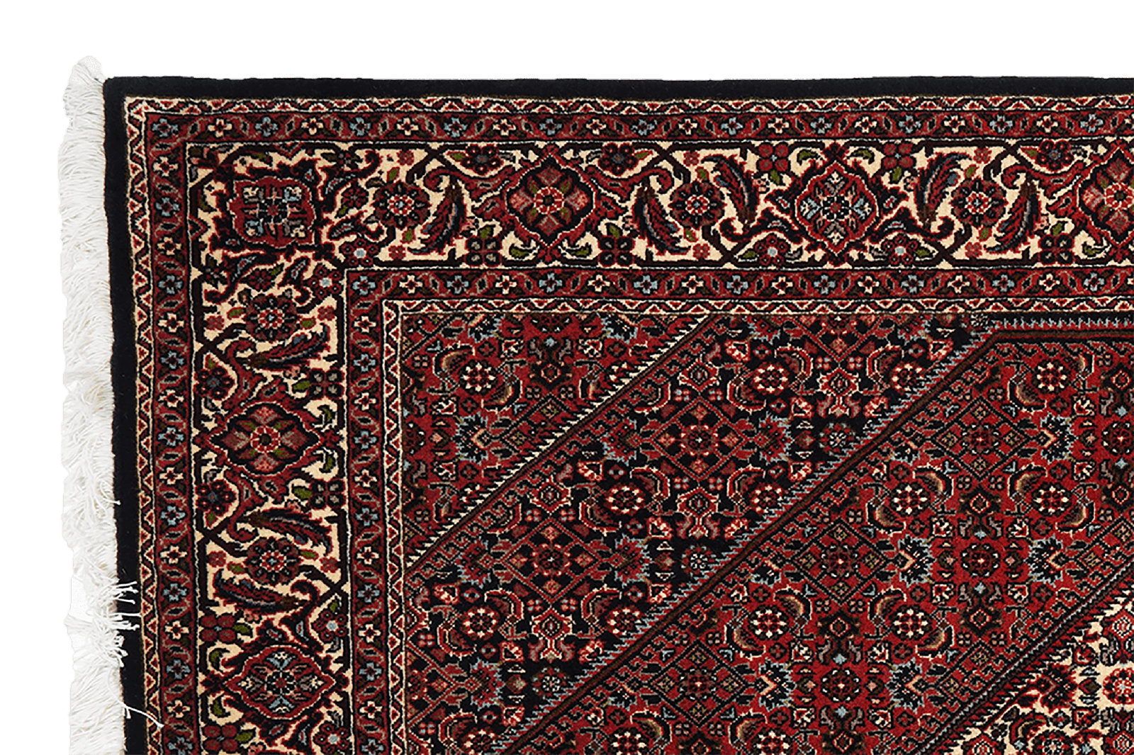 Bidjar Zandjan — Hand-knotted, 140x228 cm, Red, 100% Virgin Wool | View 3