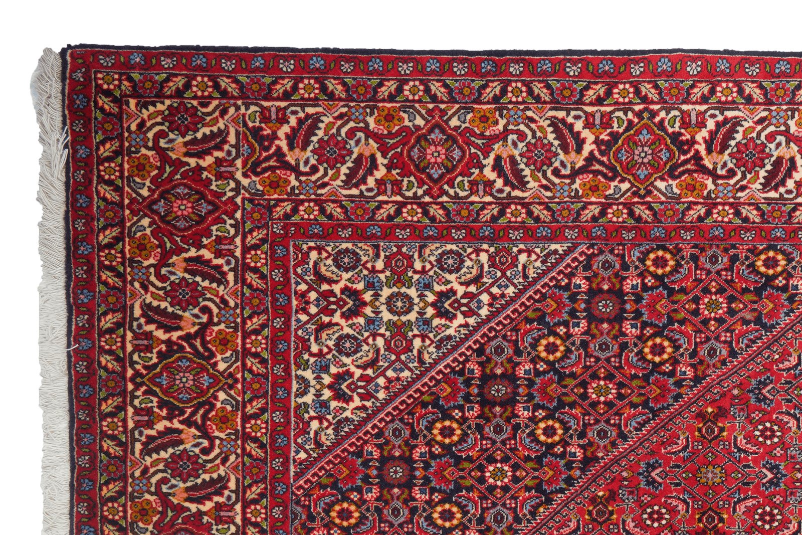 Bidjar Zandjan — Hand-knotted, 198x295 cm, Red, 100% Virgin Wool | View 3