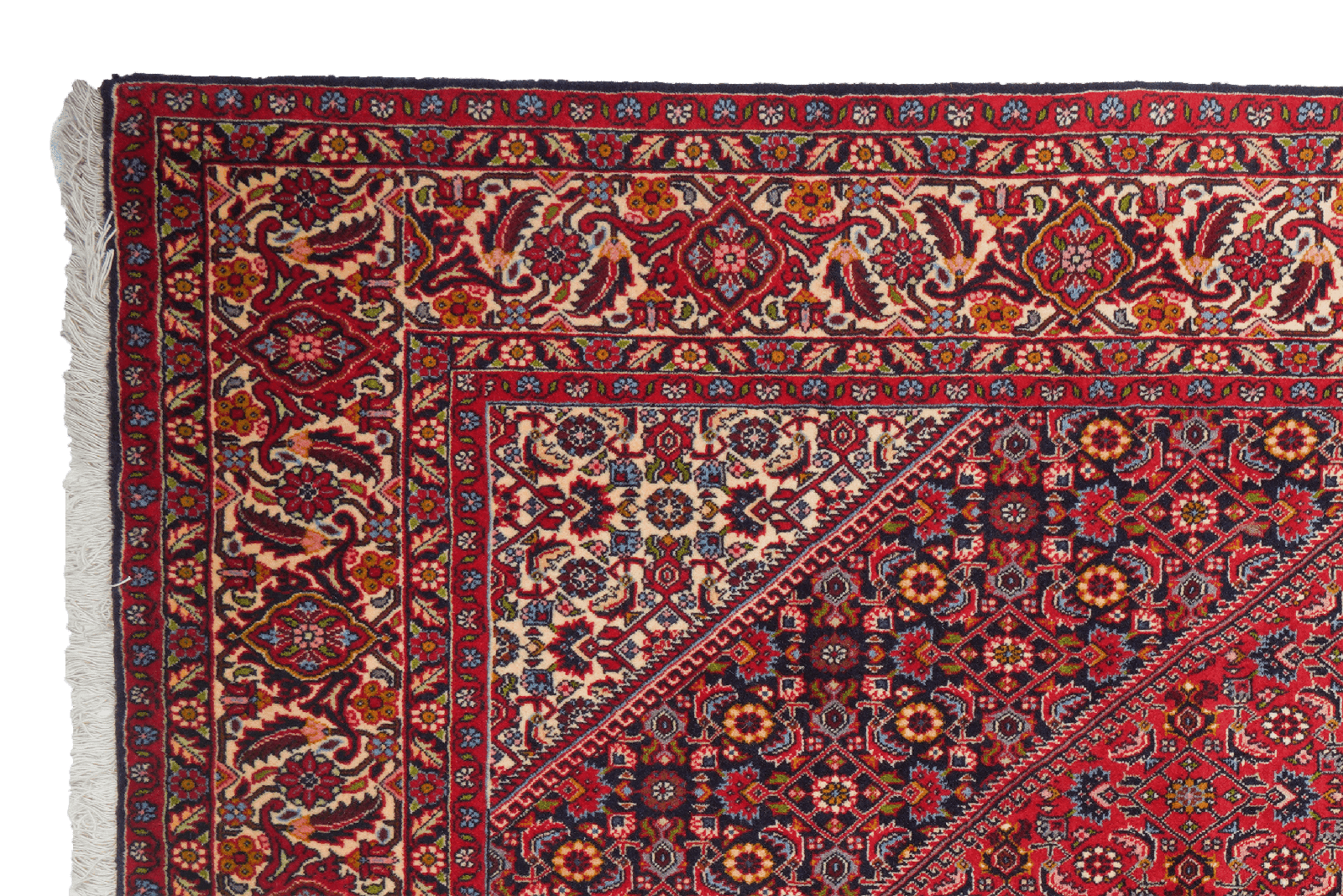 Bidjar Zandjan — Hand-knotted, 198x295 cm, Red, 100% Virgin Wool | View 3