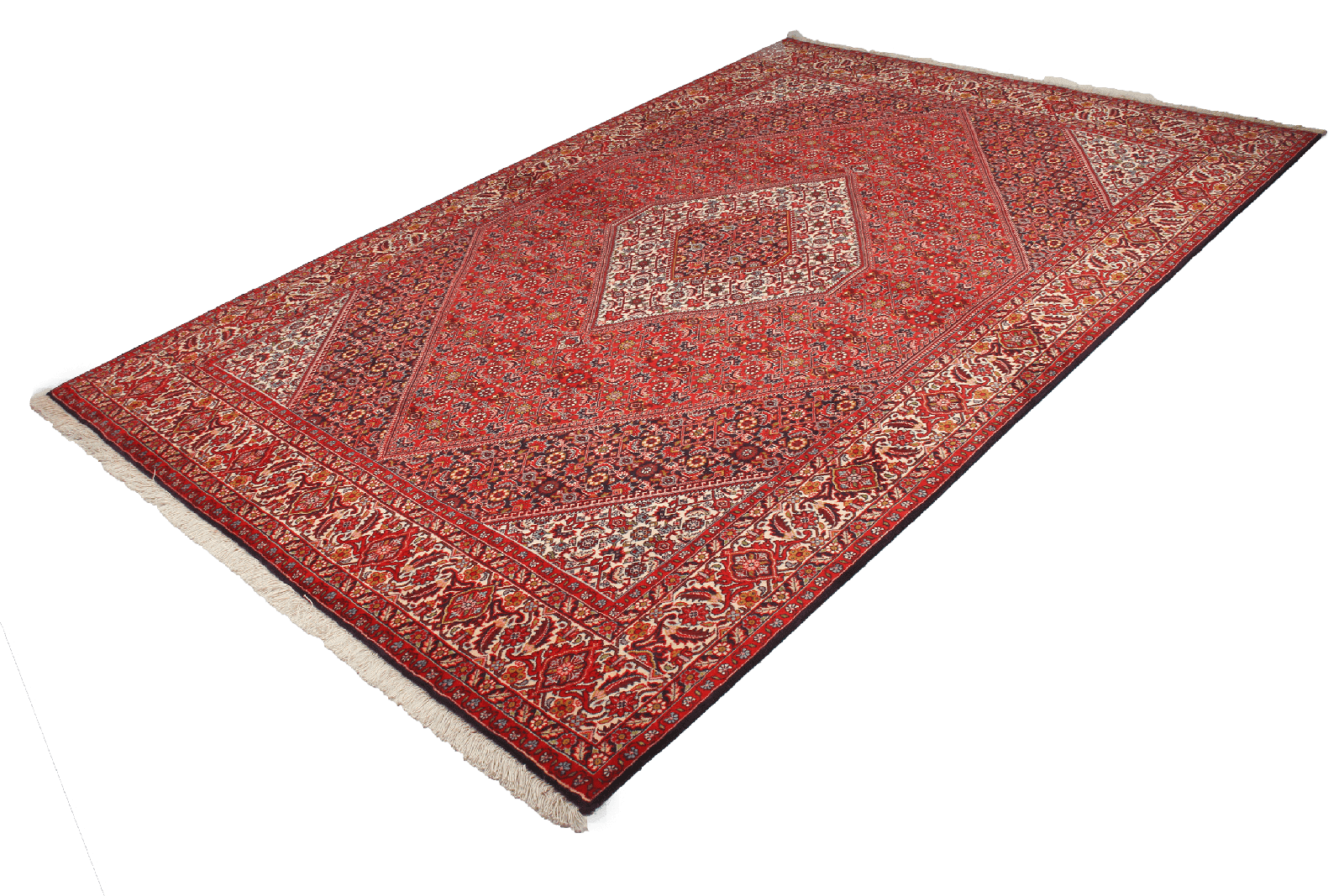 Bidjar Zandjan — Hand-knotted, 198x295 cm, Red, 100% Virgin Wool | View 4
