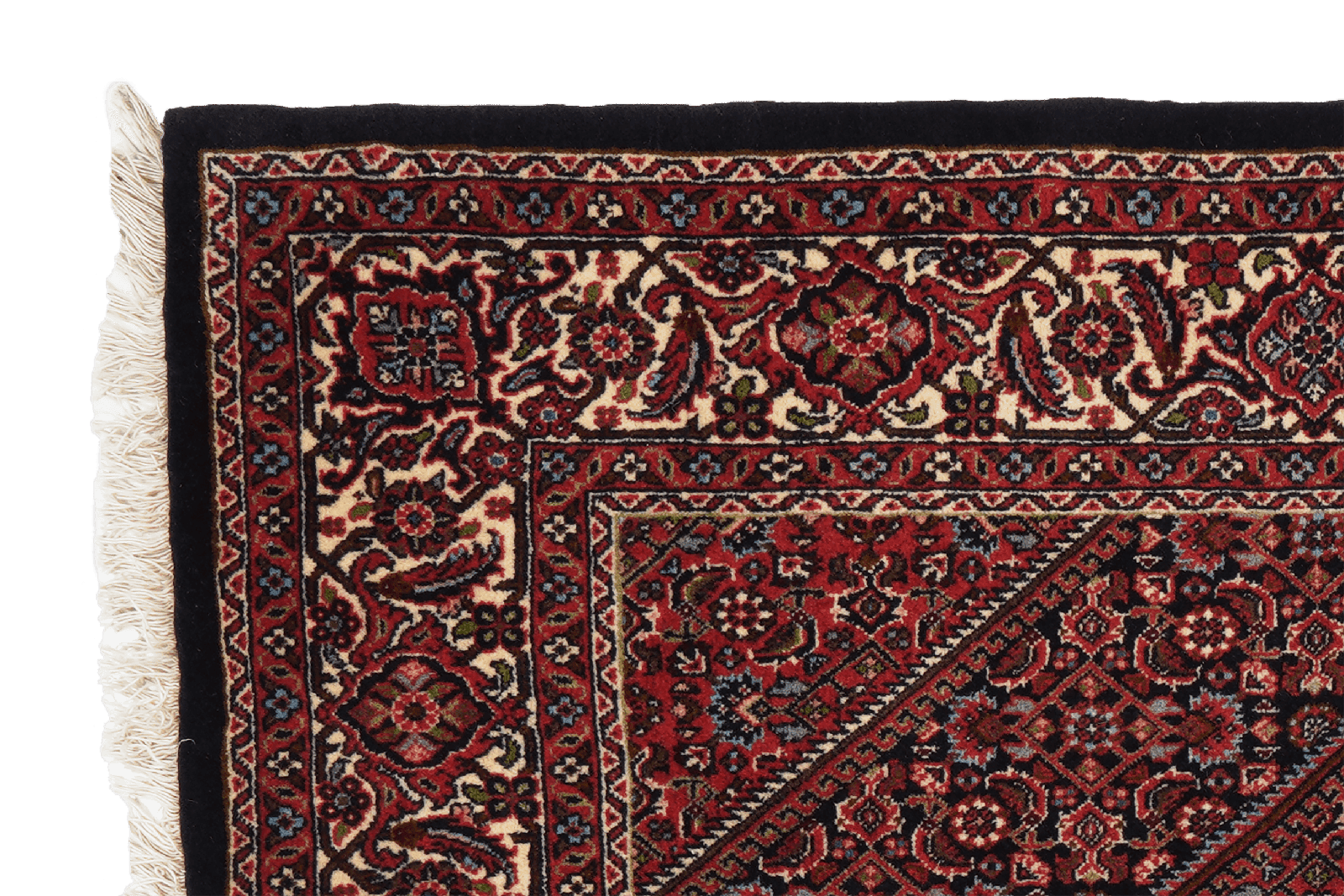 Bidjar Zandjan — Hand-knotted, 140x221 cm, Red, 100% Virgin Wool | View 3