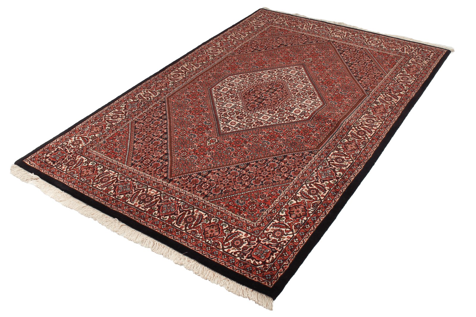Bidjar Zandjan — Hand-knotted, 140x221 cm, Red, 100% Virgin Wool | View 4