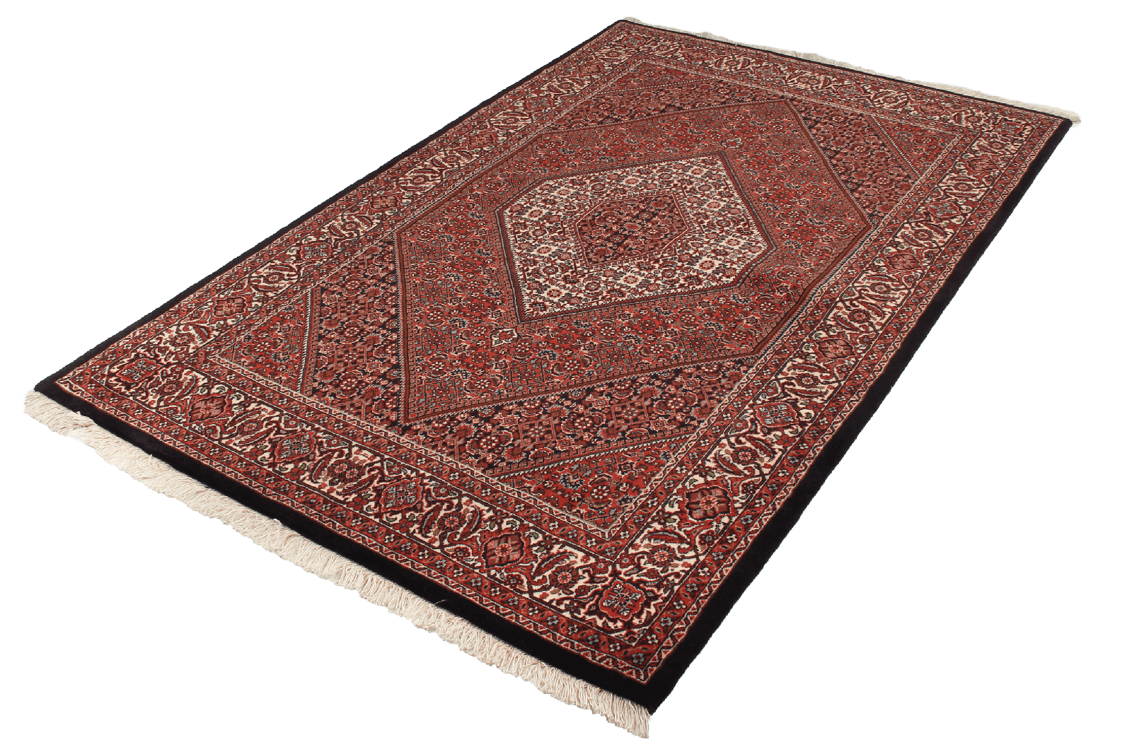 Bidjar Zandjan — Hand-knotted, 140x221 cm, Red, 100% Virgin Wool | View 4