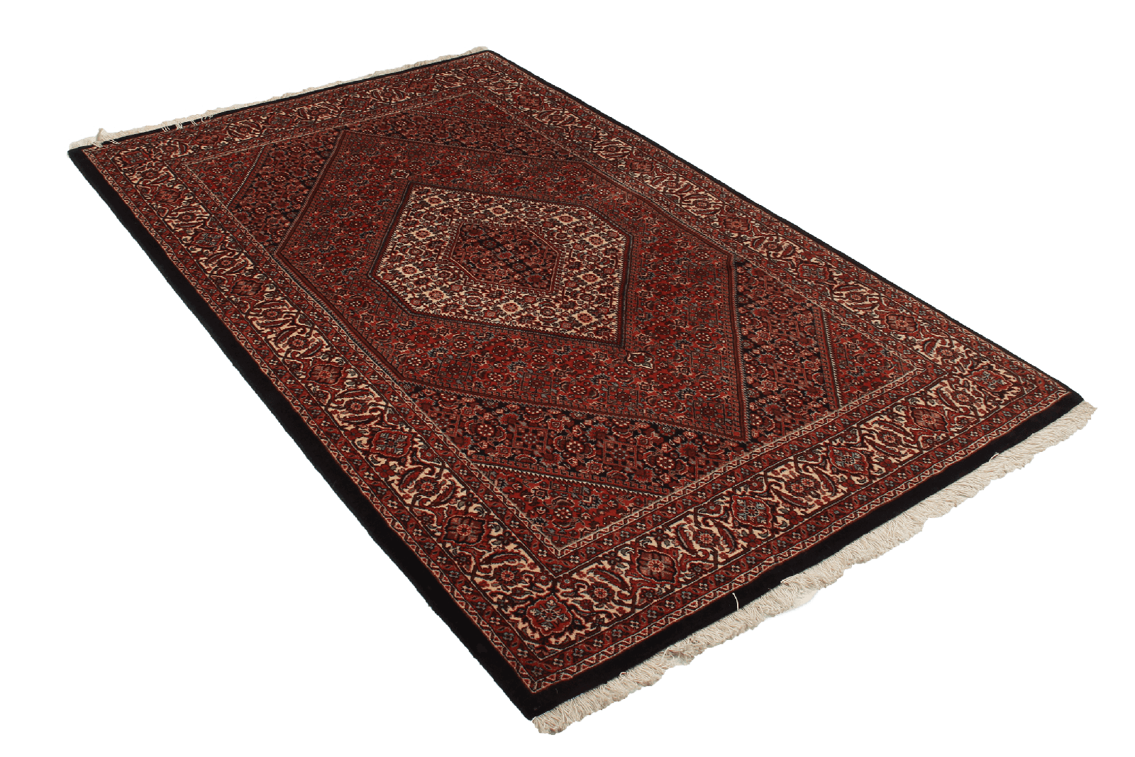 Bidjar Zandjan — Hand-knotted, 140x221 cm, Red, 100% Virgin Wool | View 5