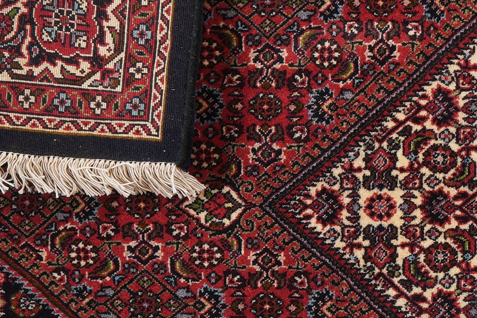 Bidjar Zandjan — Hand-knotted, 140x221 cm, Red, 100% Virgin Wool | View 7