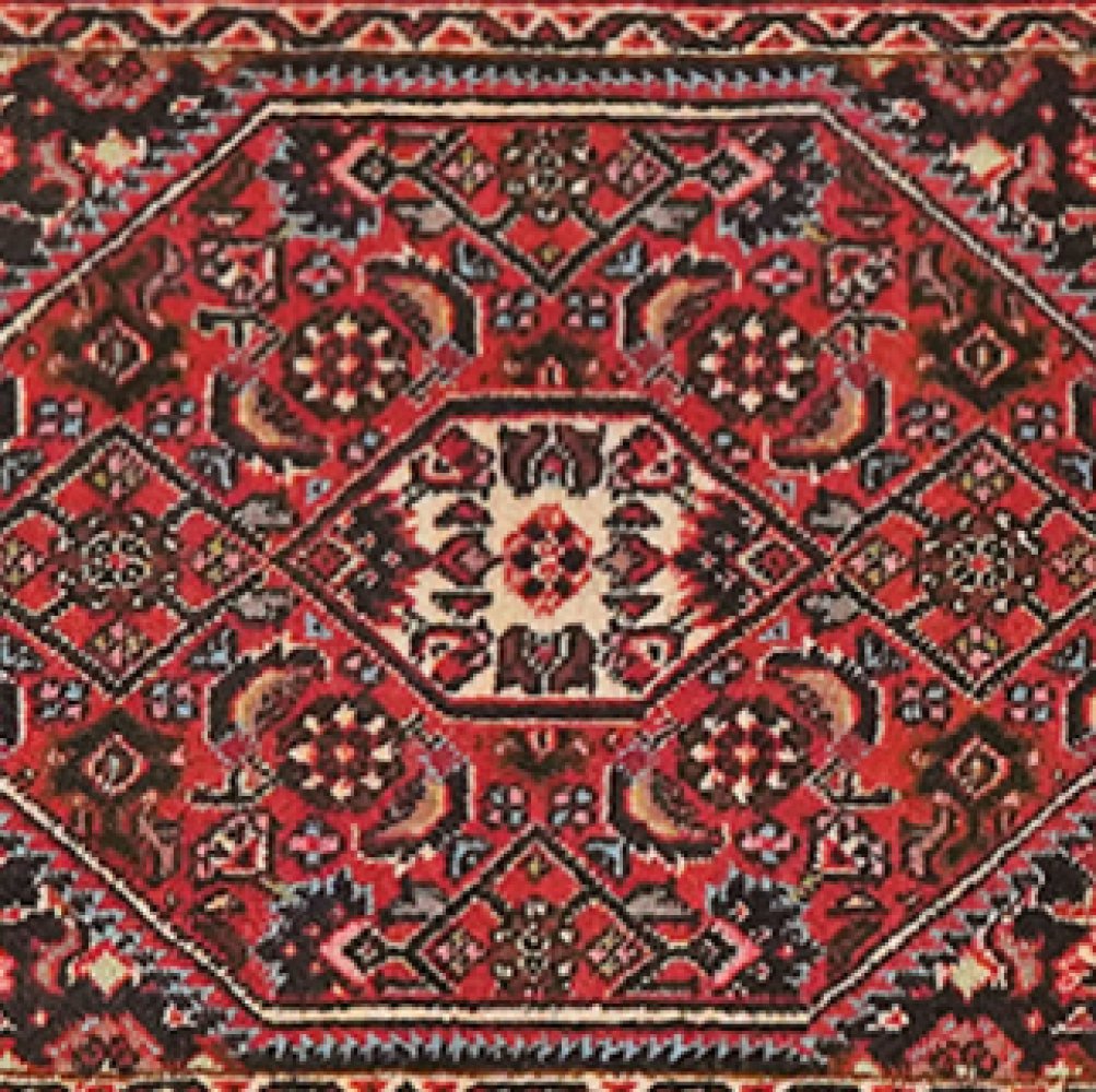 Bidjar Zandjan — Hand-knotted, 45x69 cm, Blue, 100% Virgin Wool | View 4