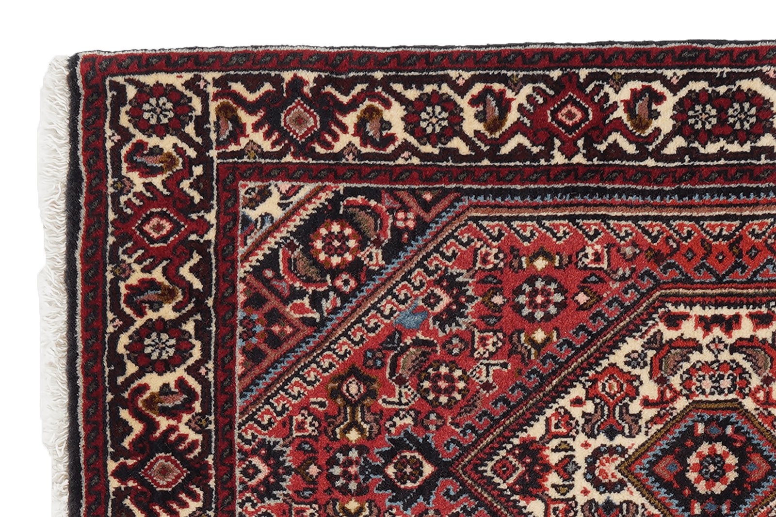 Bidjar Zandjan — Hand-knotted, 64x96 cm, Red, 100% Virgin Wool | View 3