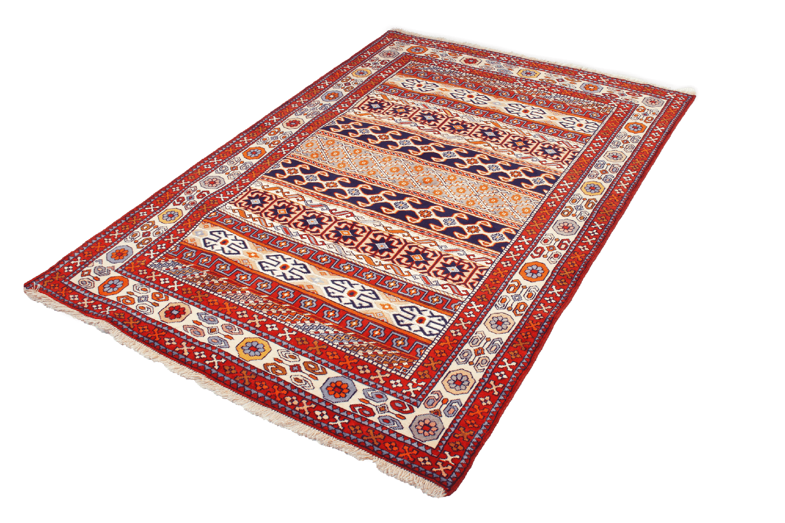 Kordibaf — Hand-knotted, 131x189 cm, Multicolor, 90% Schurwolle, 10% Seide | View 4
