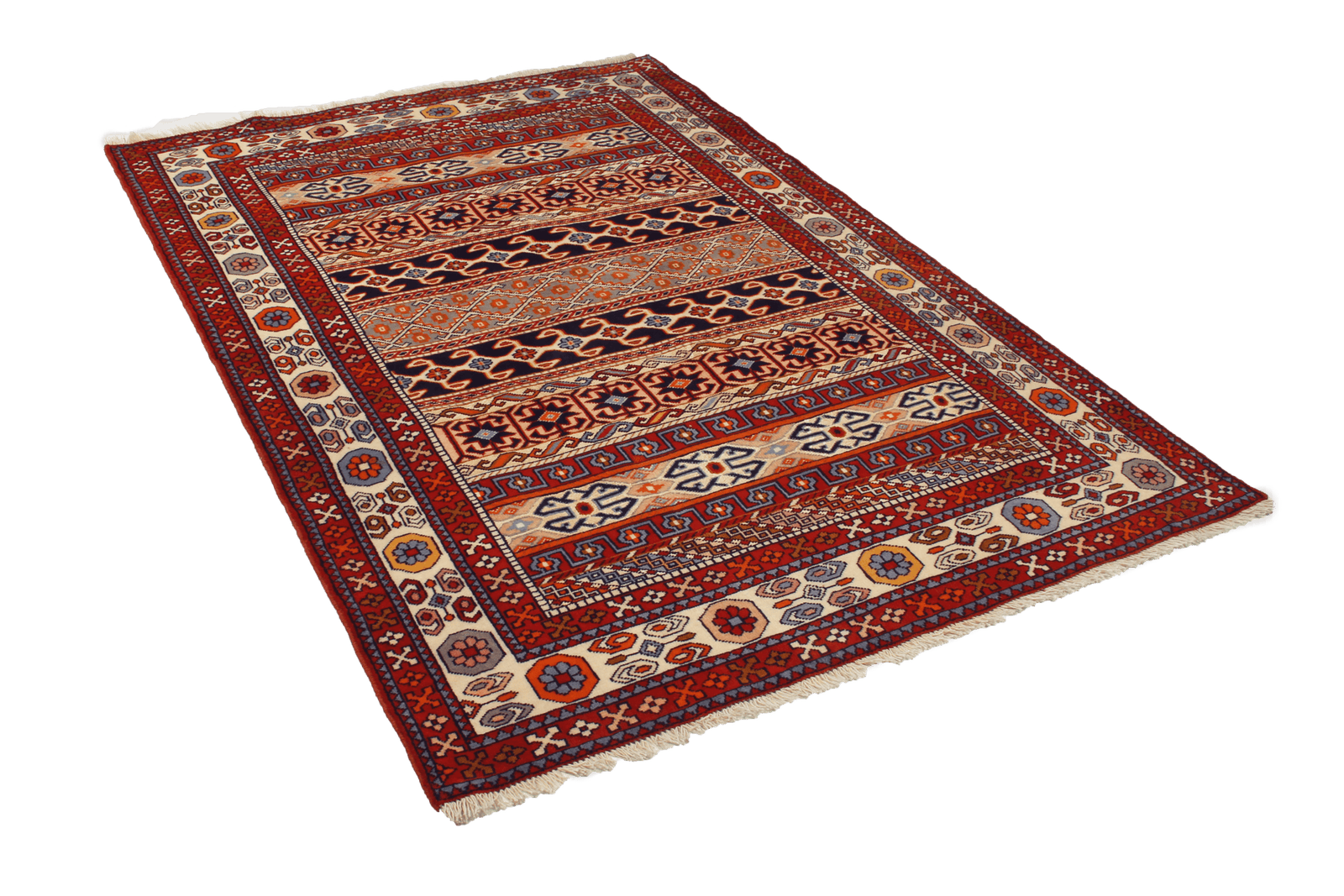 Kordibaf — Hand-knotted, 131x189 cm, Multicolor, 90% Schurwolle, 10% Seide | View 5