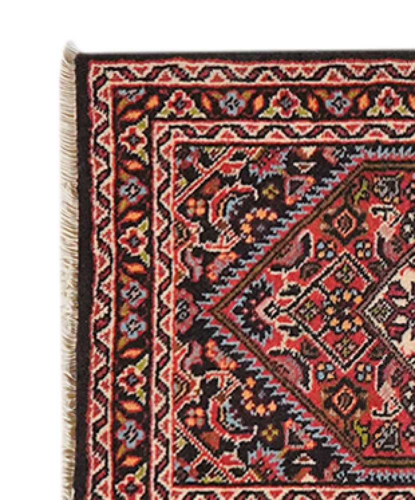 Bidjar Zandjan — Hand-knotted, 41x62 cm, Blue, 100% Virgin Wool | View 3