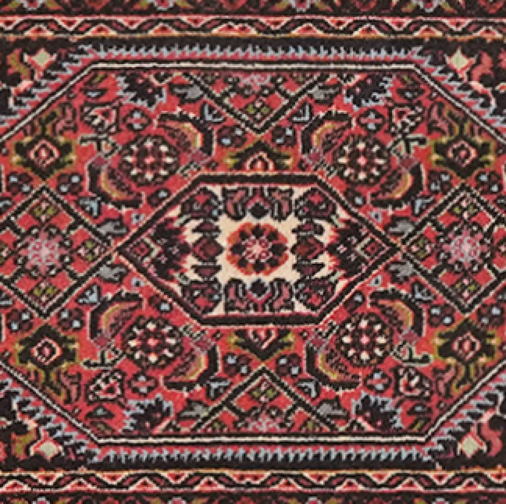 Bidjar Zandjan — Hand-knotted, 43x71 cm, Blue, 100% Virgin Wool | View 4