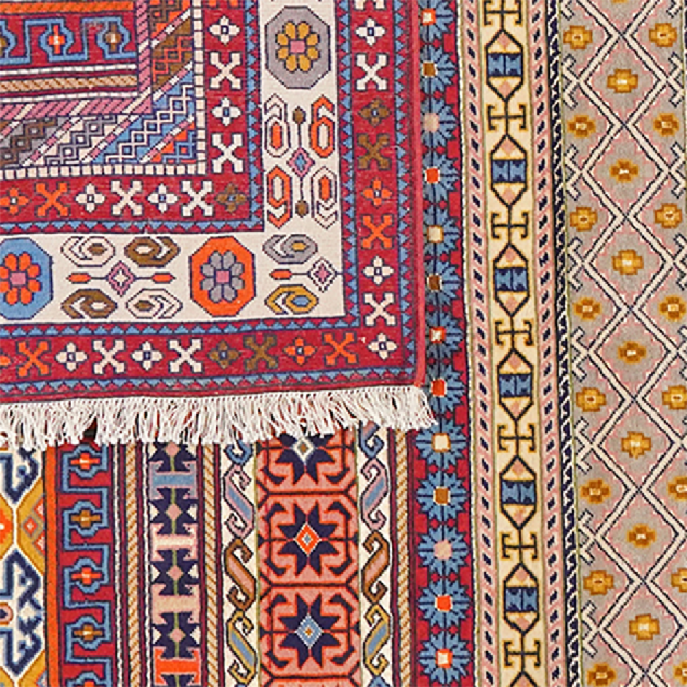 Kordibaf — Hand-knotted, 138x182 cm, Multicolor, 90% Schurwolle, 10% Seide | View 6