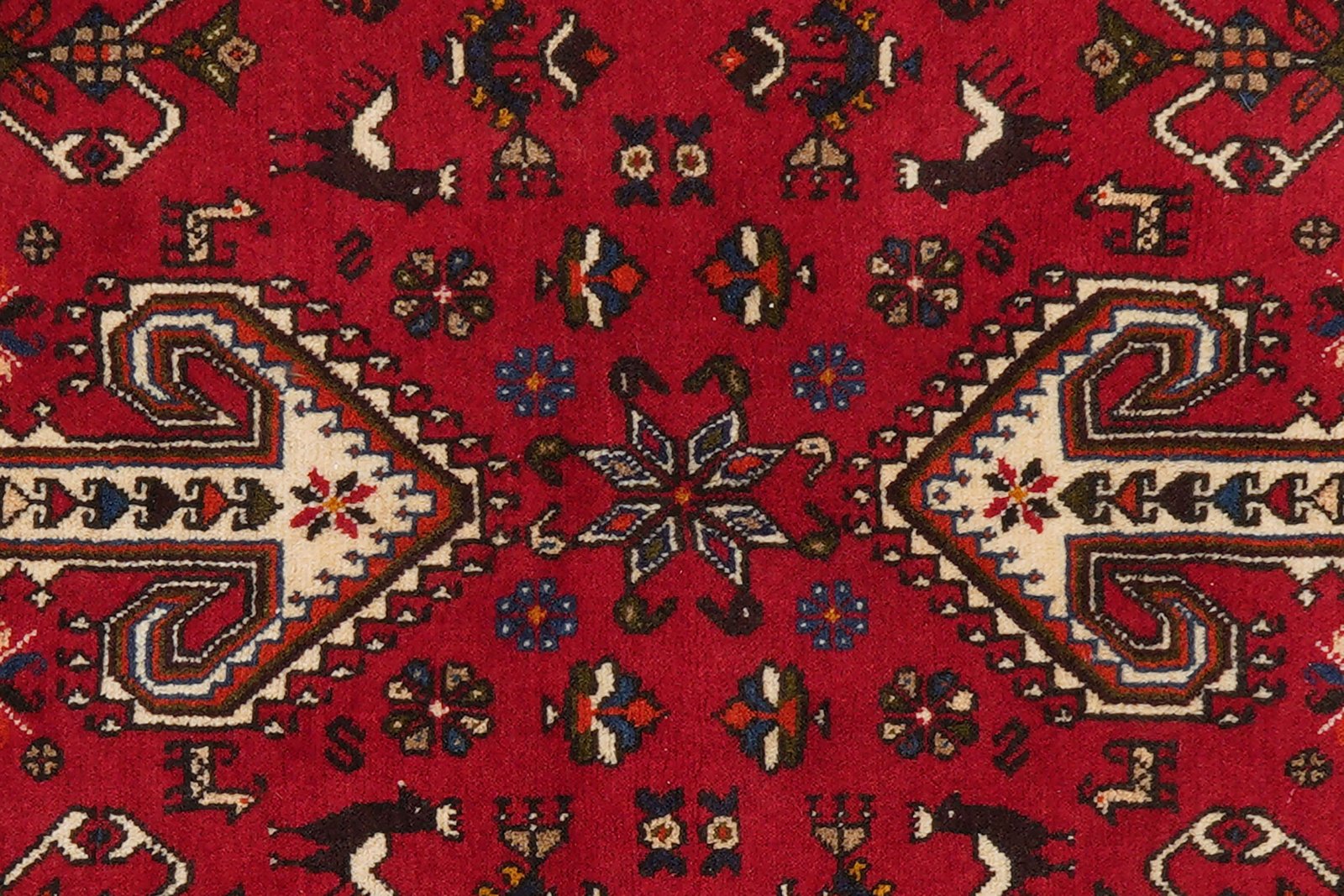 Nasrabad — Hand-knotted, 142x214 cm, Red, 100% Virgin Wool | View 7