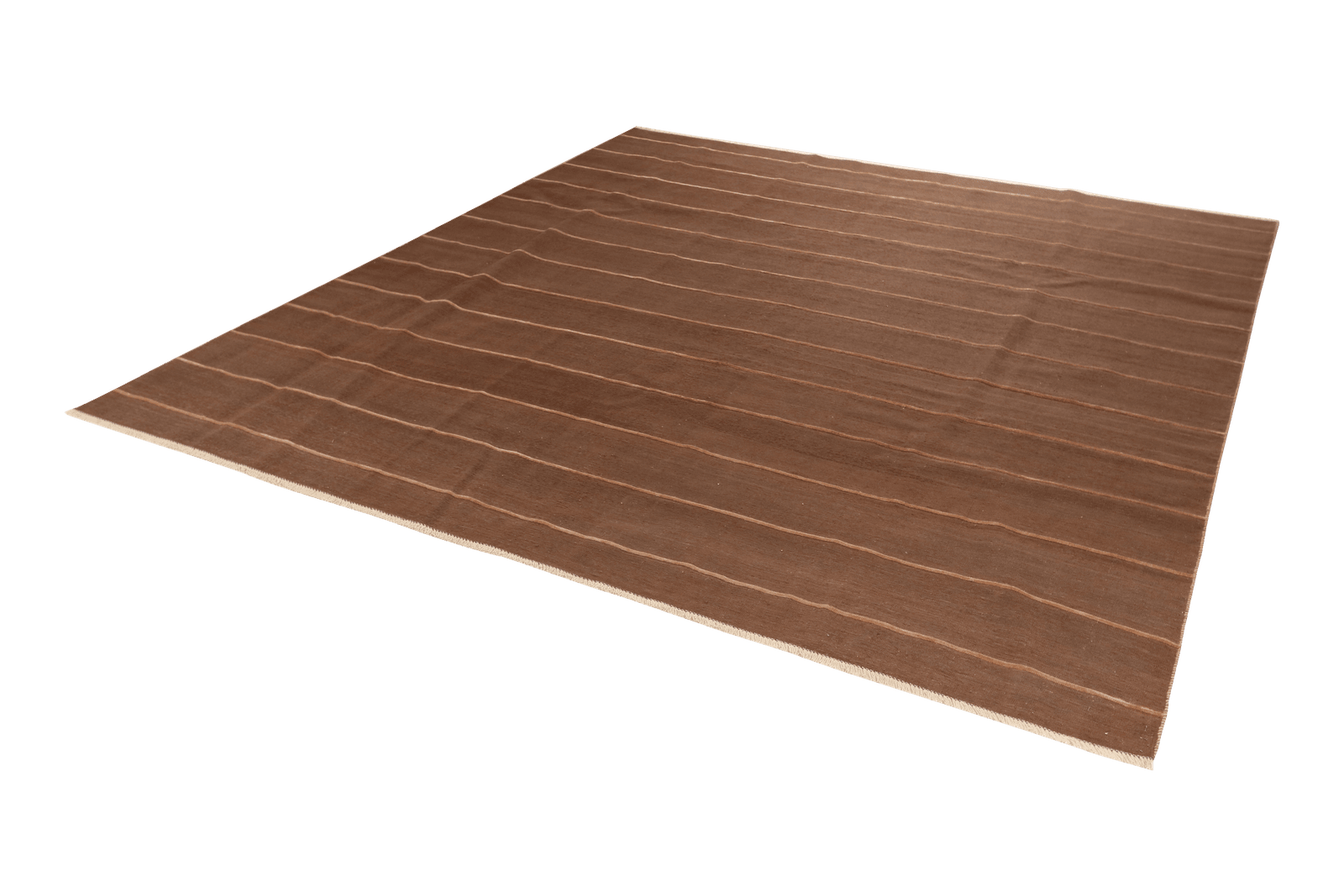 Kelim Afshar — Handmade, 260x287 cm, Brown, 100% Virgin Wool | View 5