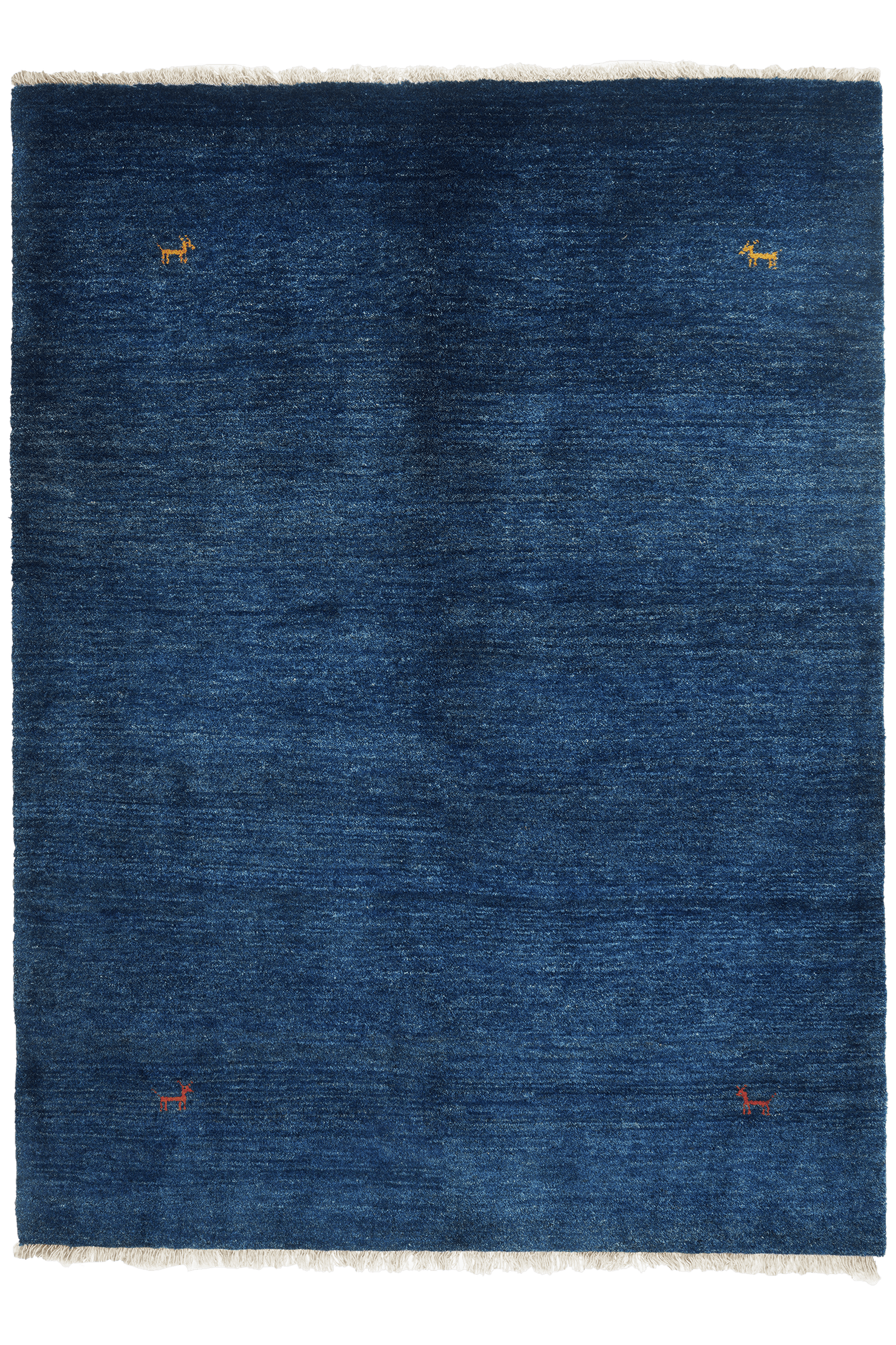Gabbeh — Hand-knotted, 153x205 cm, Blue, 100% Virgin Wool | Main view