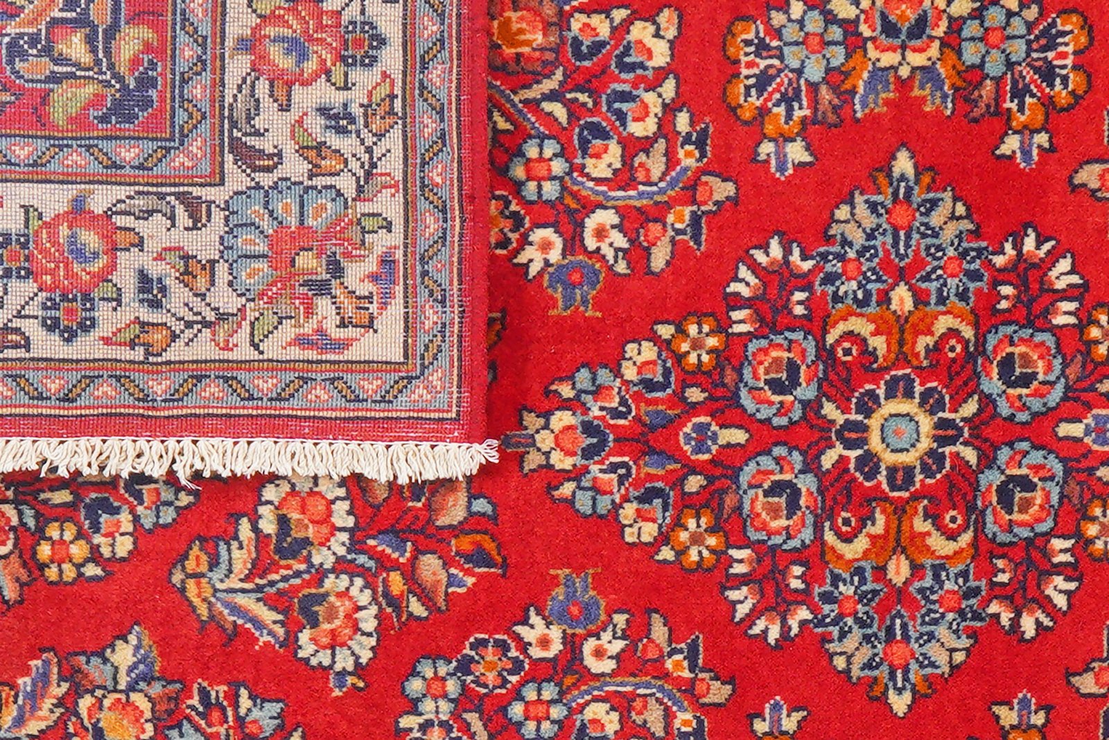 Sarough — Hand-knotted, 104x151 cm, Red, 100% Virgin Wool | View 7