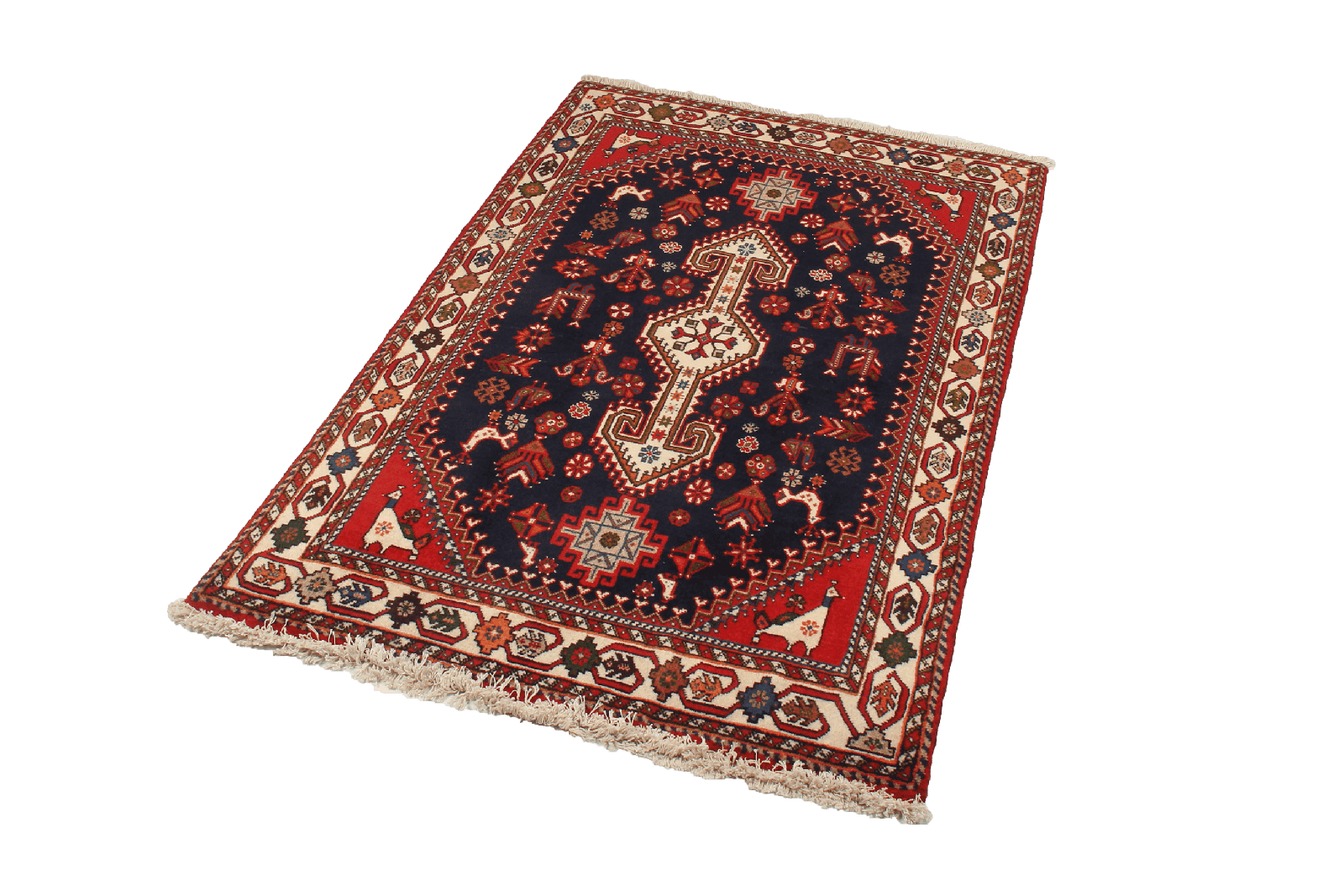 Nasrabad — Hand-knotted, 82x132 cm, Blue, 100% Virgin Wool | View 4