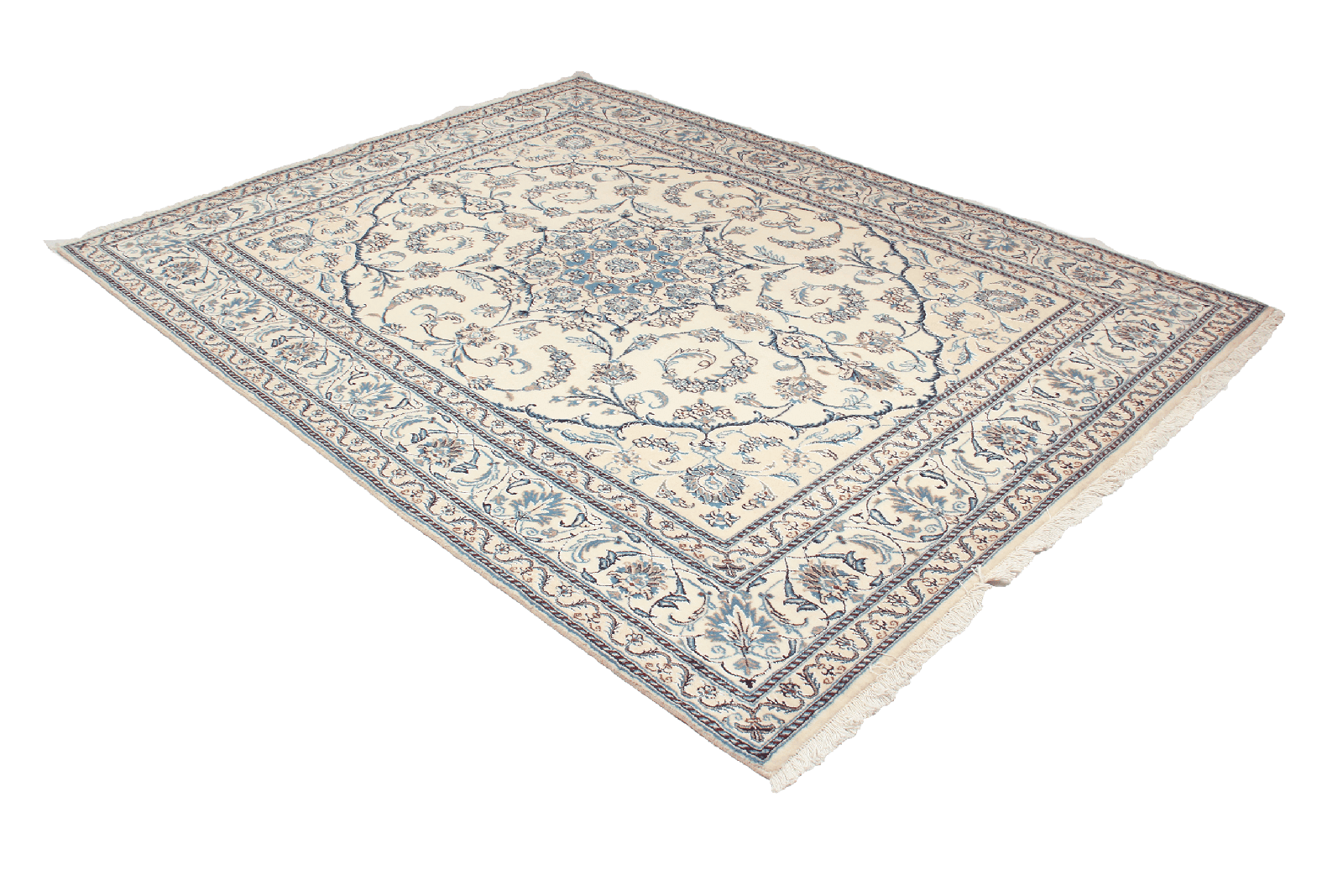 Nain 12La — Hand-knotted, 201x269 cm, Beige, 100% Virgin Wool | View 4