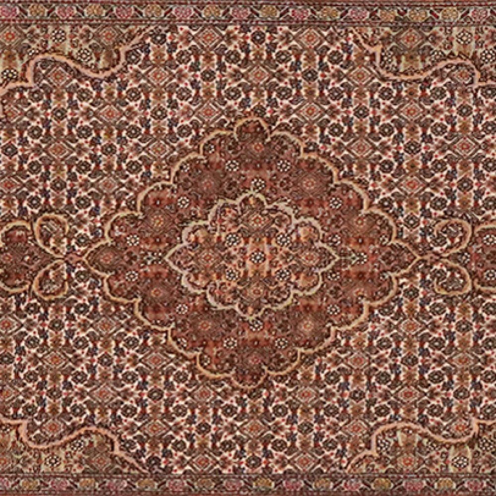 Tabriz 50 Raj — Hand-knotted, 82x321 cm, Brown, 100% Virgin Wool | View 4