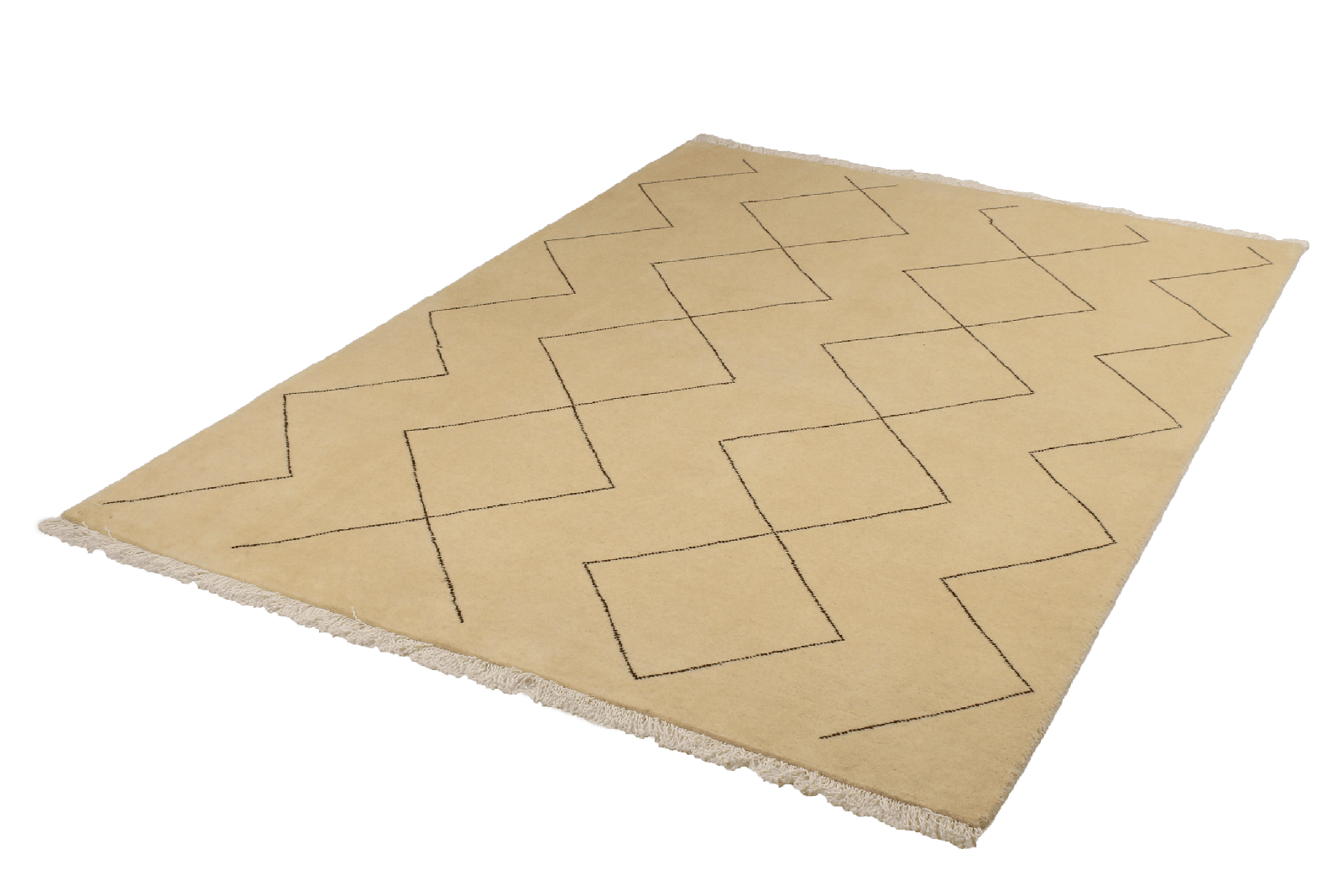 Gabbeh Basi — Hand-knotted, 148x203 cm, Beige, 100% Virgin Wool | View 5