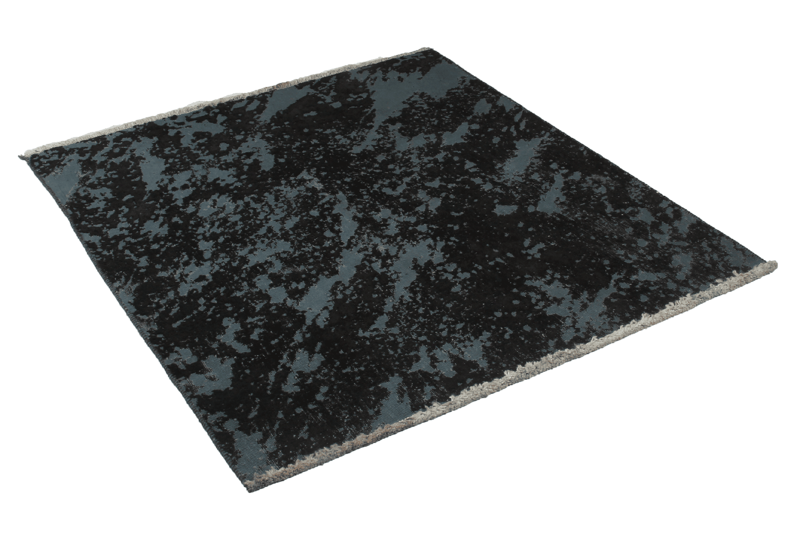 Vintage — Hand-knotted, 133x144 cm, Blue, 100% Virgin Wool | View 4