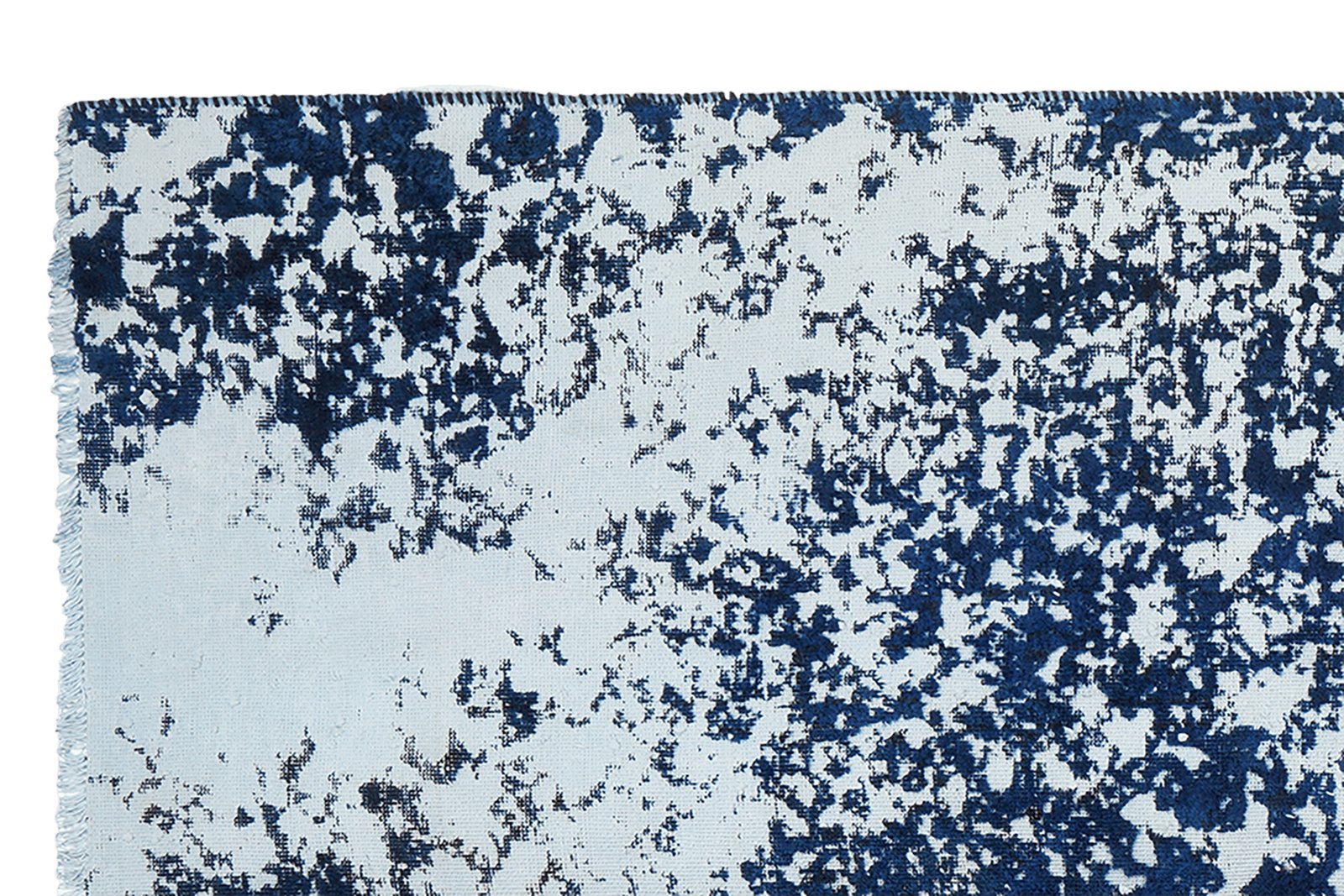 Vintage — Hand-knotted, 119x240 cm, Blue, 100% Virgin Wool | View 3