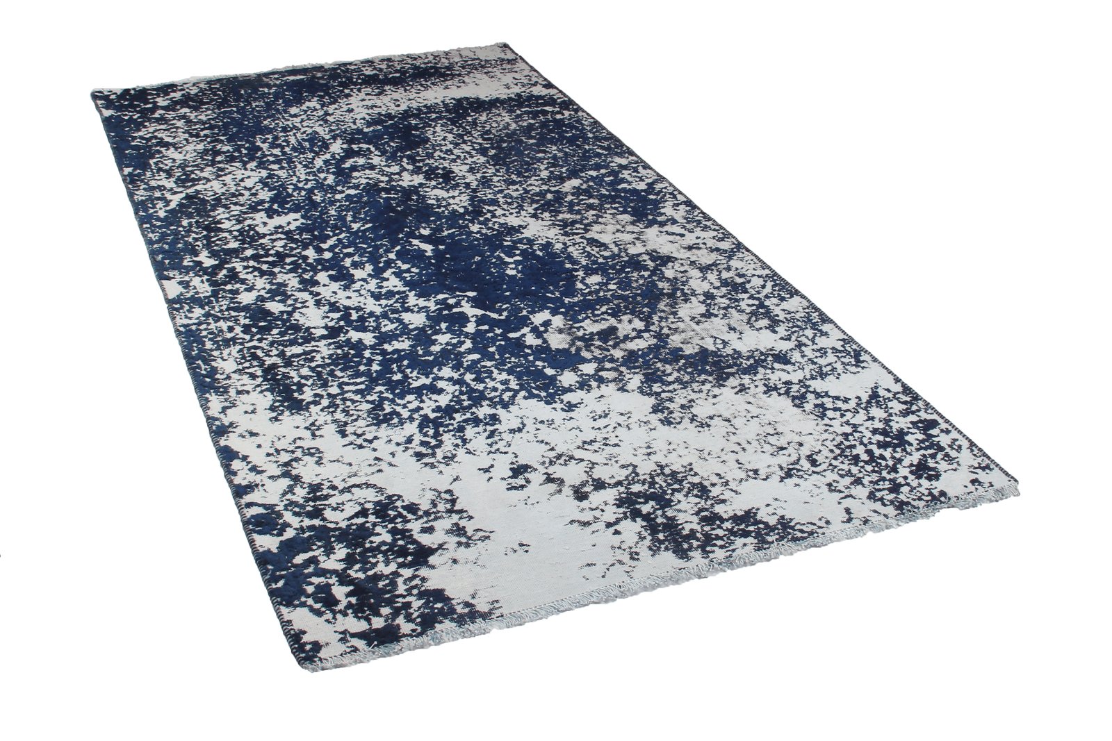 Vintage — Hand-knotted, 119x240 cm, Blue, 100% Virgin Wool | View 4