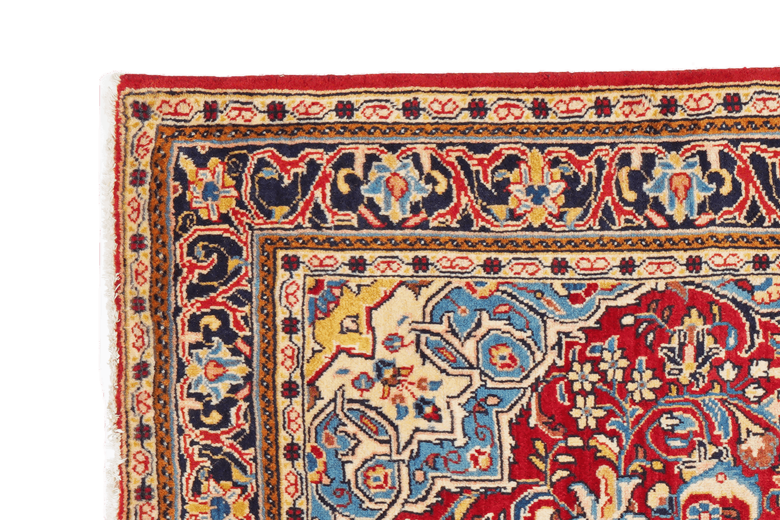 Sarough — Handgefertigt, 163x107 cm, Blau, 100% Virgin Wool | View 4