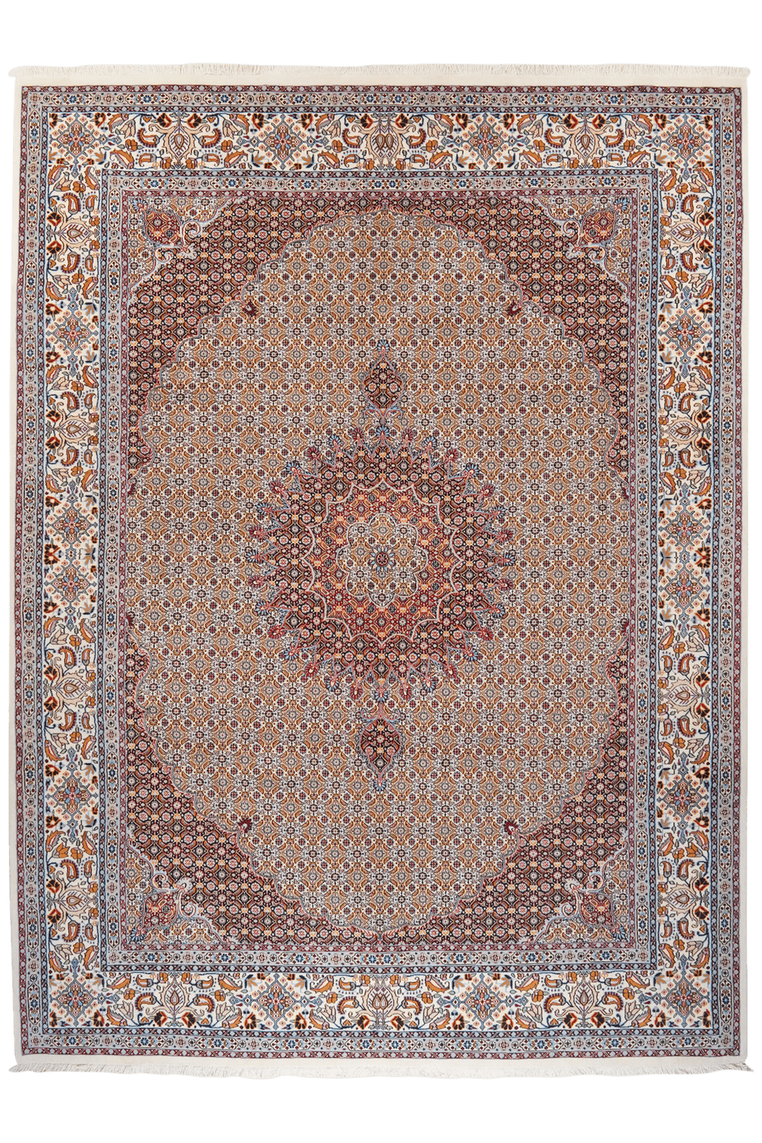 Moud Mahi — Hand-knotted, 247x335 cm, Brown, 100% Virgin Wool | Main view