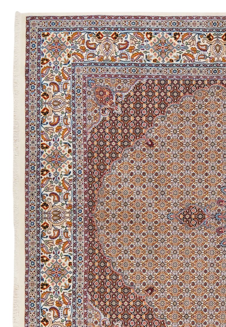 Moud Mahi — Hand-knotted, 247x335 cm, Brown, 100% Virgin Wool | View 3