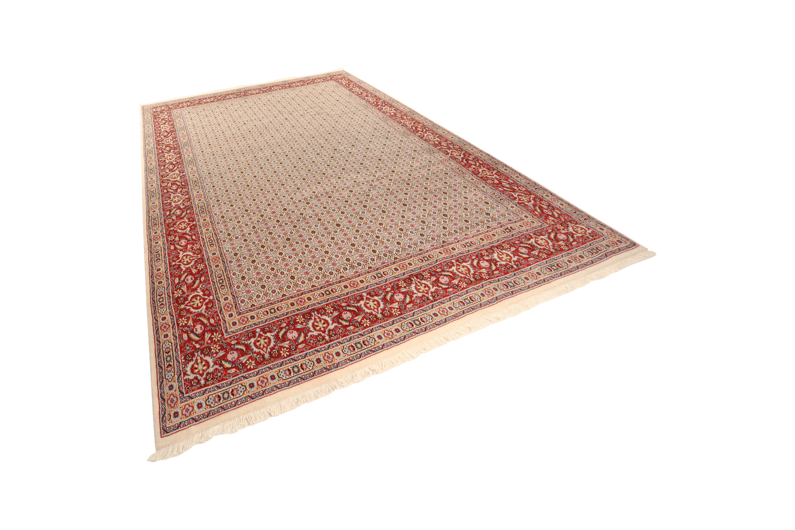 Moud Mahi — Hand-knotted, 243x348 cm, Beige, 100% Virgin Wool | View 5