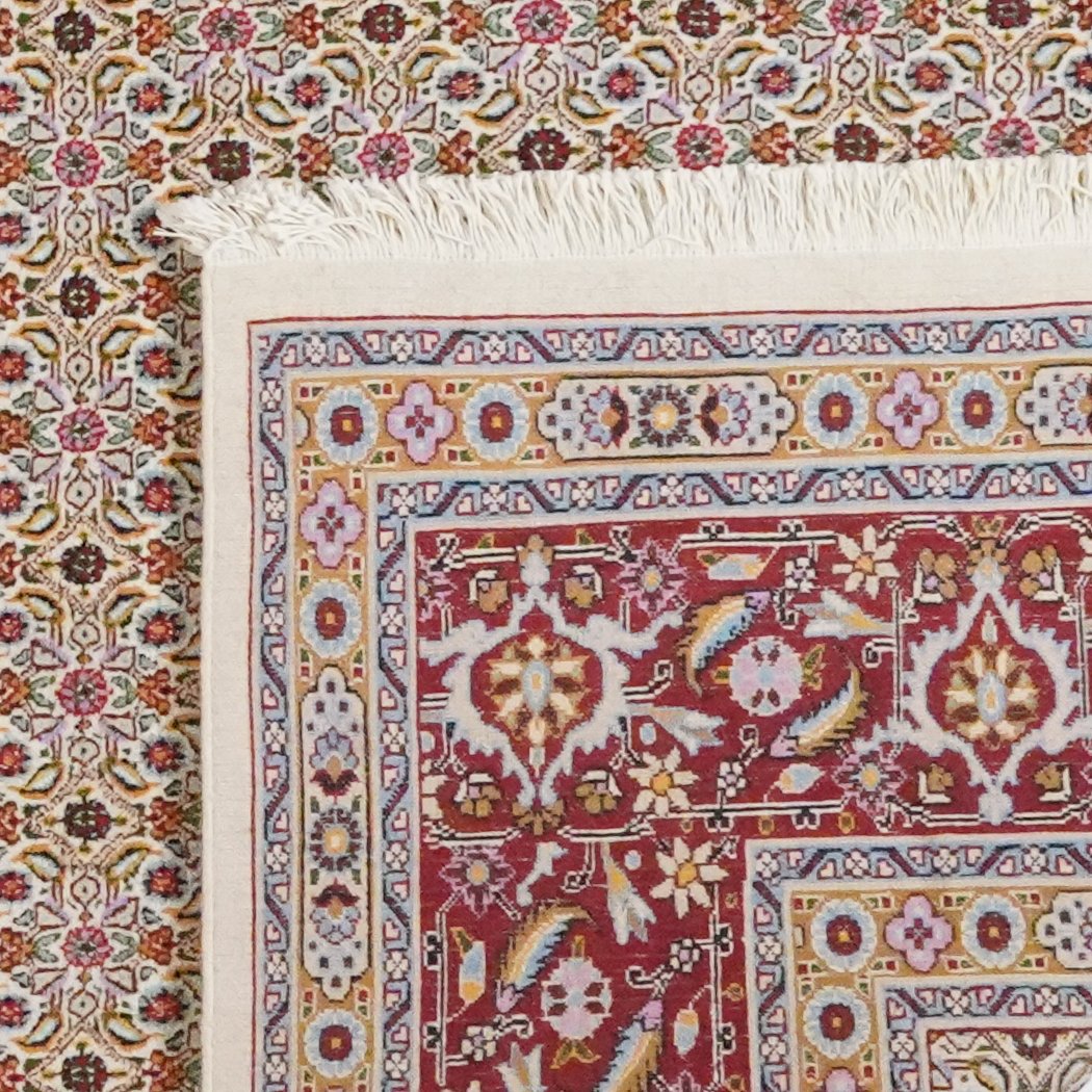 Moud Mahi — Hand-knotted, 243x348 cm, Beige, 100% Virgin Wool | View 6