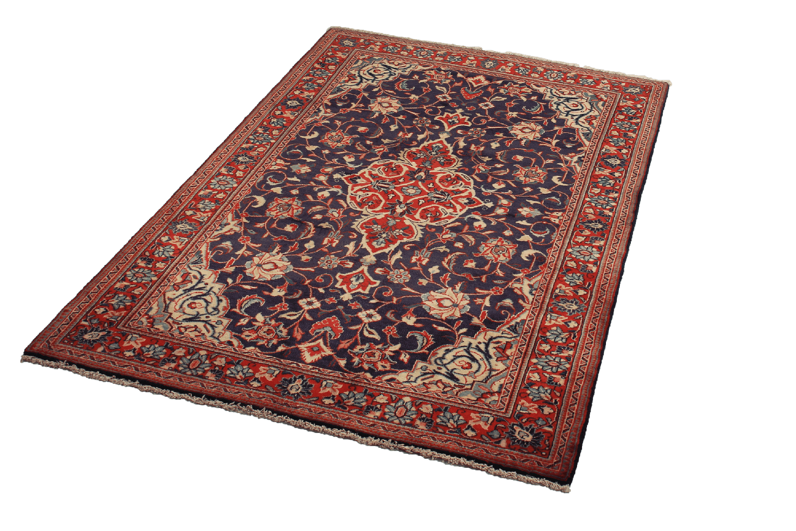 Mahal — Hand-knotted, 106x157 cm, Blue, 100% Virgin Wool | View 5