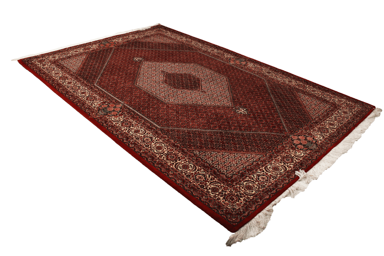 Bidjar Bookan — Hand-knotted, 202x304 cm, Red, 100% Virgin Wool | View 4