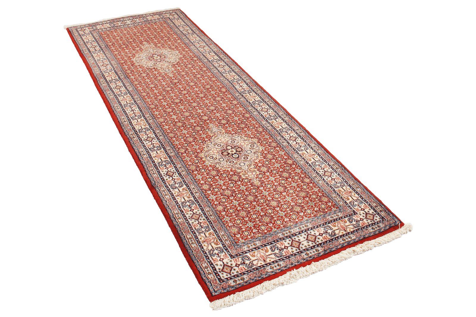 Moud Mahi — Hand-knotted, 79x242 cm, Red, 100% Virgin Wool | View 4