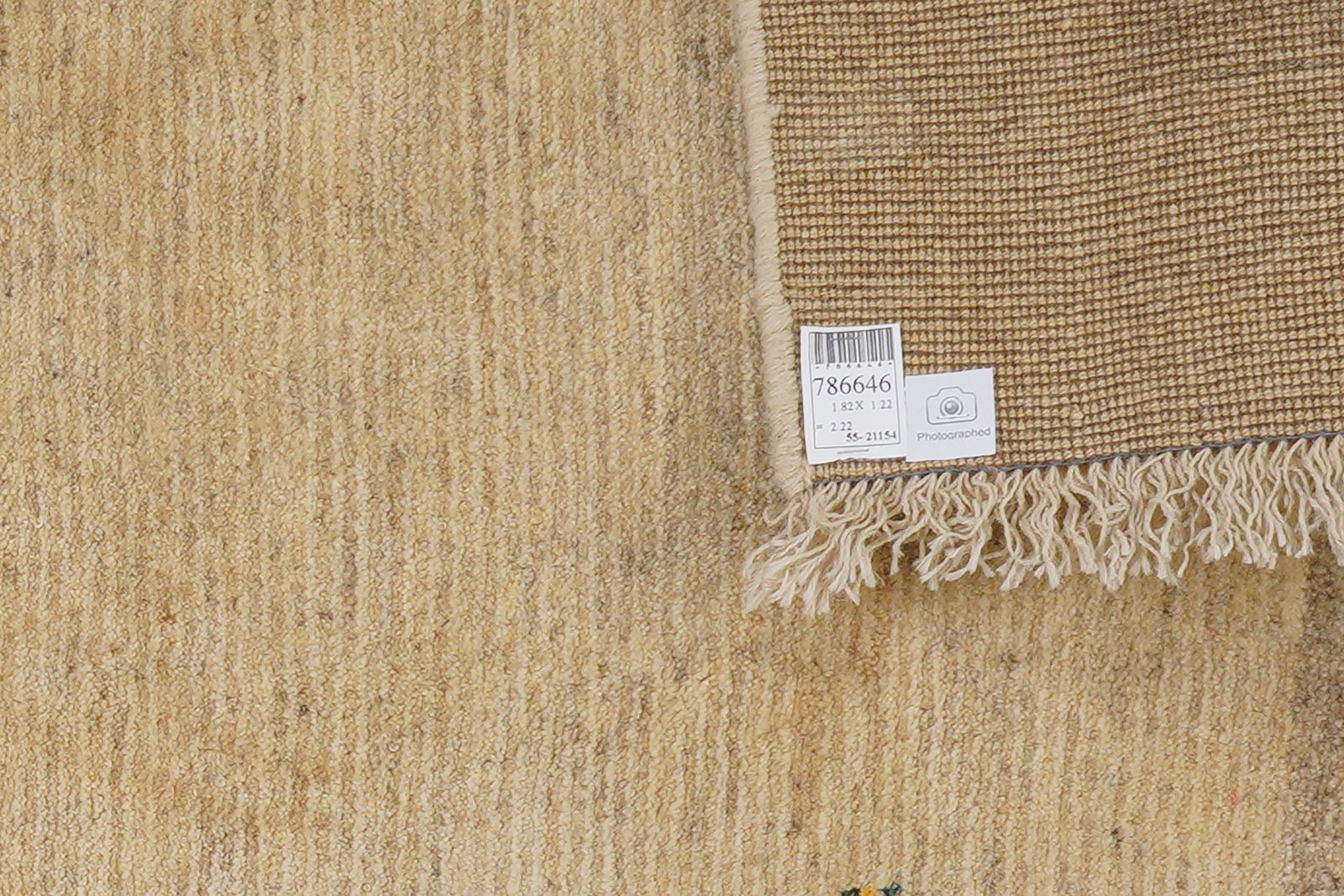 Gabbeh Sonnat — Hand-knotted, 122x182 cm, Beige, 100% Virgin Wool | View 6