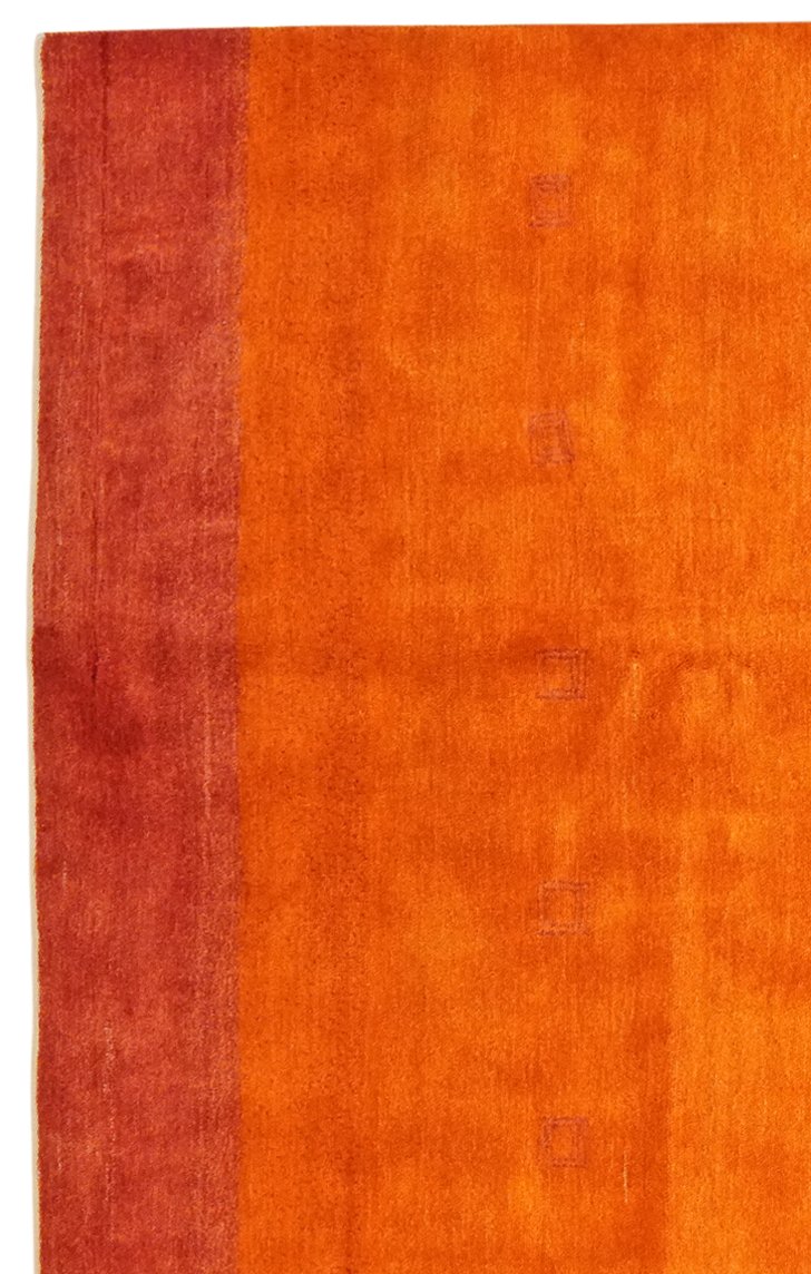 Rizbaf — Hand-knotted, 209x239 cm, Orange, 100% Virgin Wool | View 3