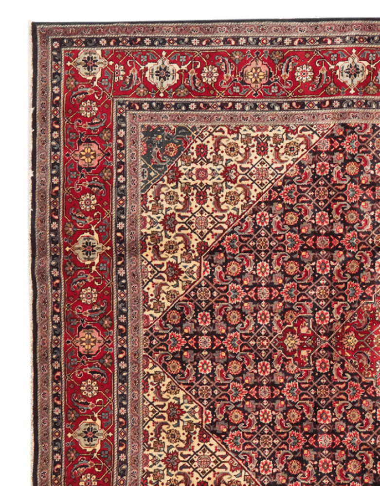 Tabriz Old — Hand-knotted, 204x290 cm, Blue, 100% Virgin Wool | View 3