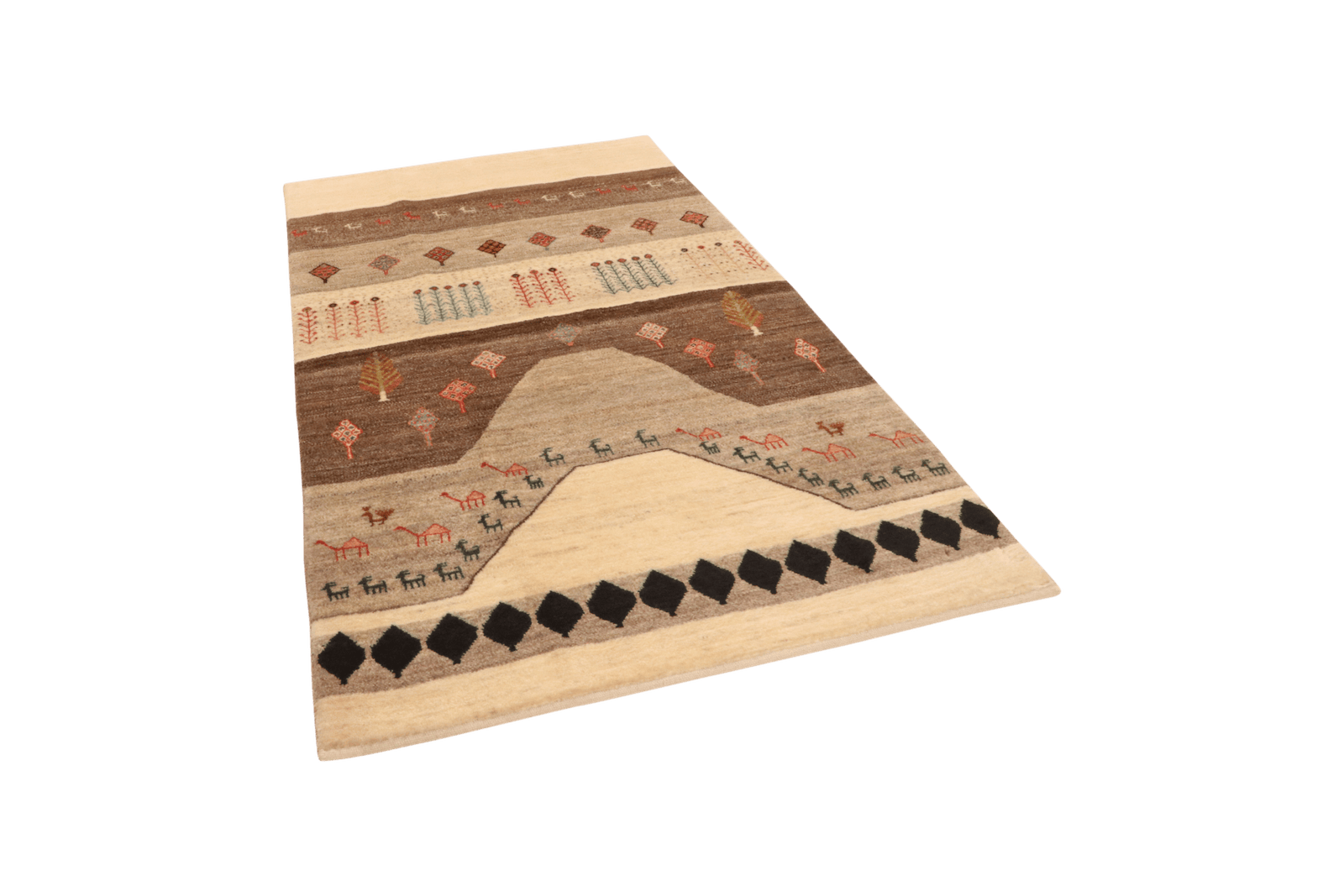 Rizbaf — Hand-knotted, 106x171 cm, Beige, 100% Virgin Wool | View 5
