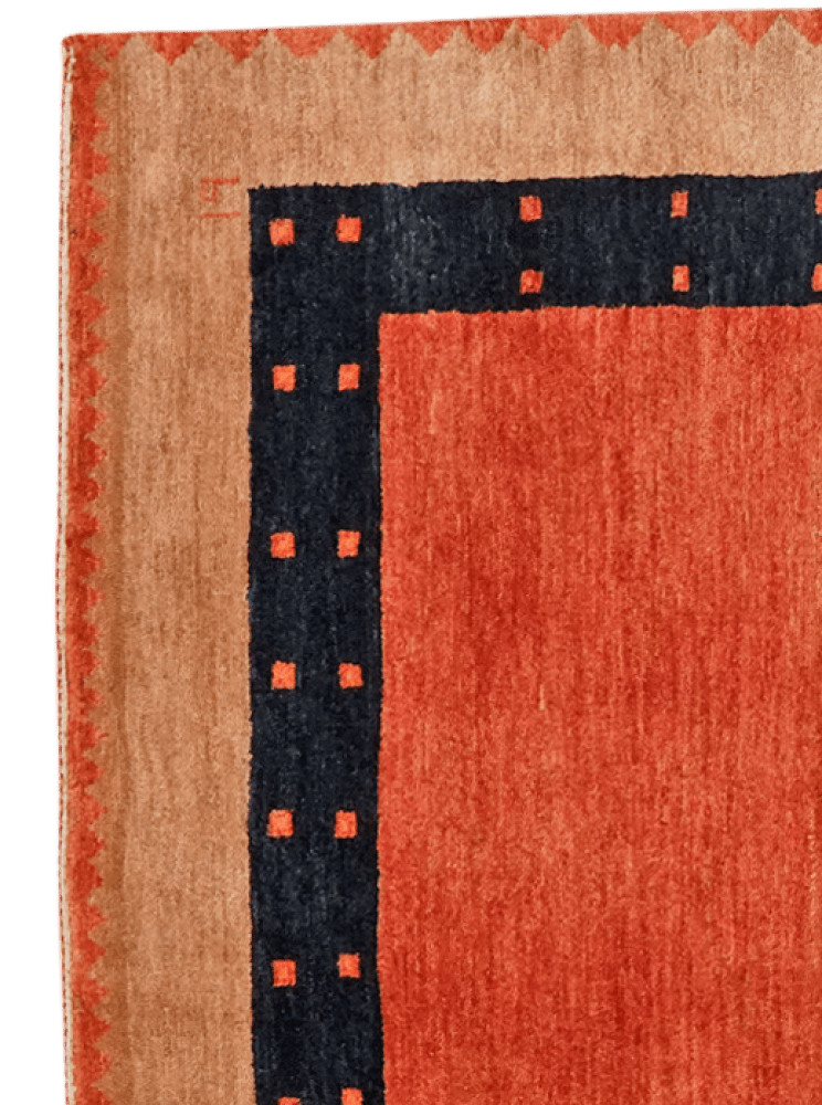 Rizbaf — Hand-knotted, 125x160 cm, Red, 100% Virgin Wool | View 3