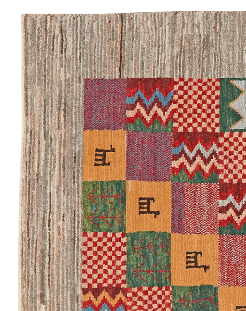 Rizbaf — Hand-knotted, 88x159 cm, Multicolor, 100% Virgin Wool | View 3