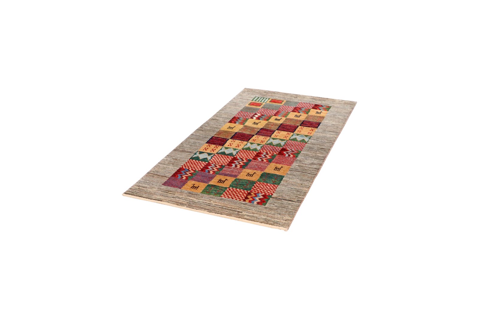 Rizbaf — Hand-knotted, 88x159 cm, Multicolor, 100% Virgin Wool | View 5