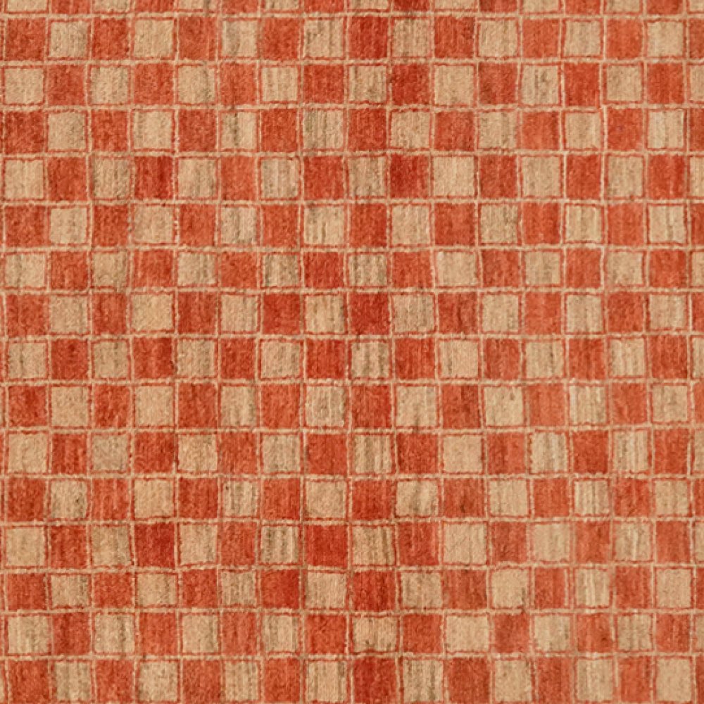 Rizbaf — Hand-knotted, 101x147 cm, Orange, 100% Virgin Wool | View 4