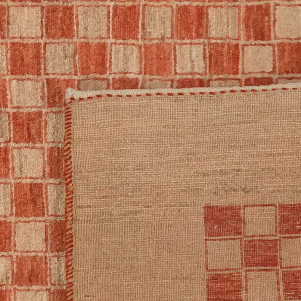 Rizbaf — Hand-knotted, 101x147 cm, Orange, 100% Virgin Wool | View 6