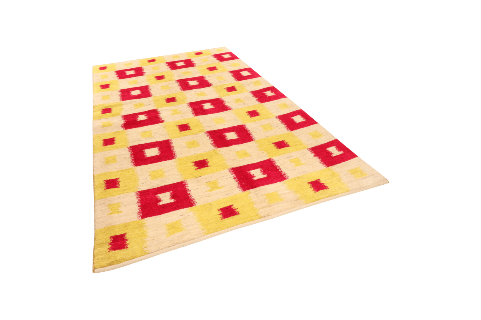 Rizbaf — Hand-knotted, 144x207 cm, Yellow, 100% Virgin Wool | View 5